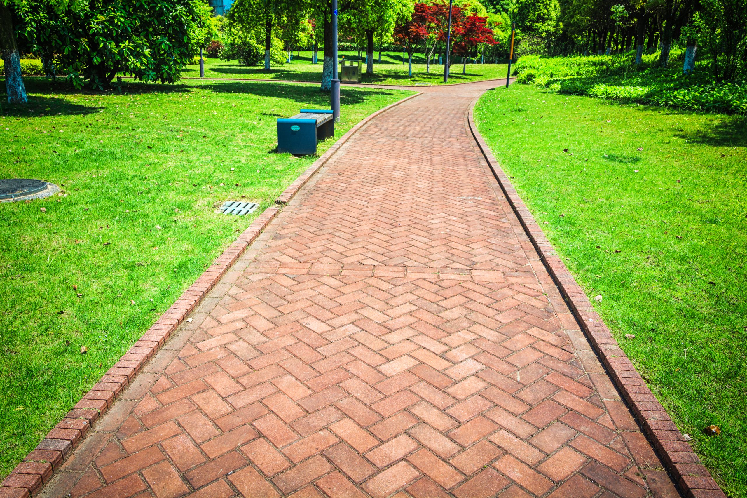 Walkway paver sealing example